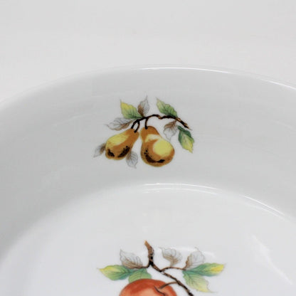 Soufflé Dish, Sadek, Fruit Pattern, Vintage