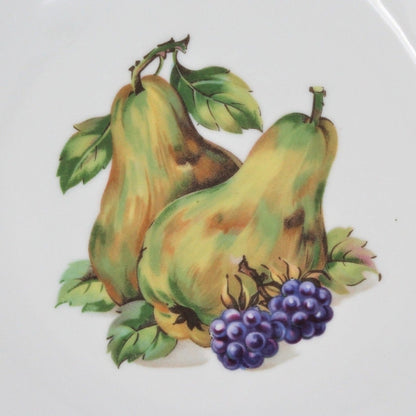 Dessert / Salad Plates, Kahla Germany, Fruits & Nuts Pattern, Set of 5, Vintage