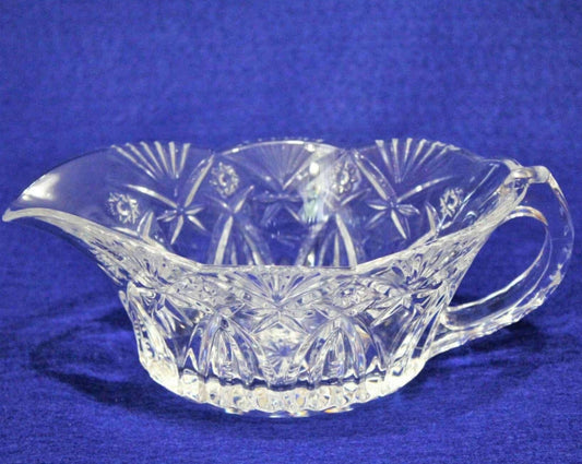 Gravy Boat / Saucière, Cristal d'Arques-Durand, Vincennes, French Glass