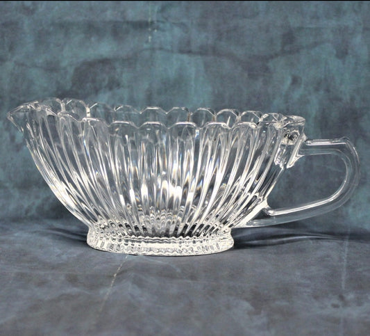 Gravy Boat / Saucière, Mikasa, Royal Suite, Ribbed Glass