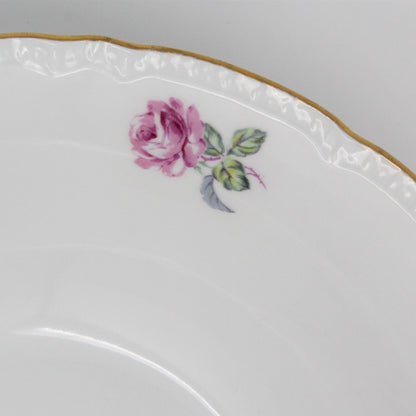 Serving Bowl, Bohemian China, Pink Roses, 10" Czech, Vintage, SOLD