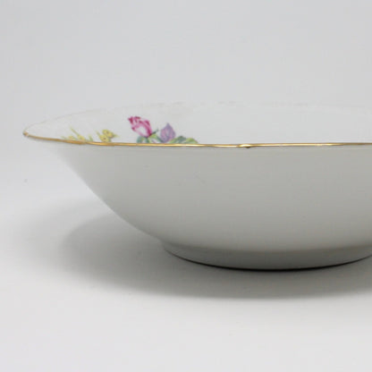 Serving Bowl, Bohemian China, Pink Roses, 10" Czech, Vintage, SOLD