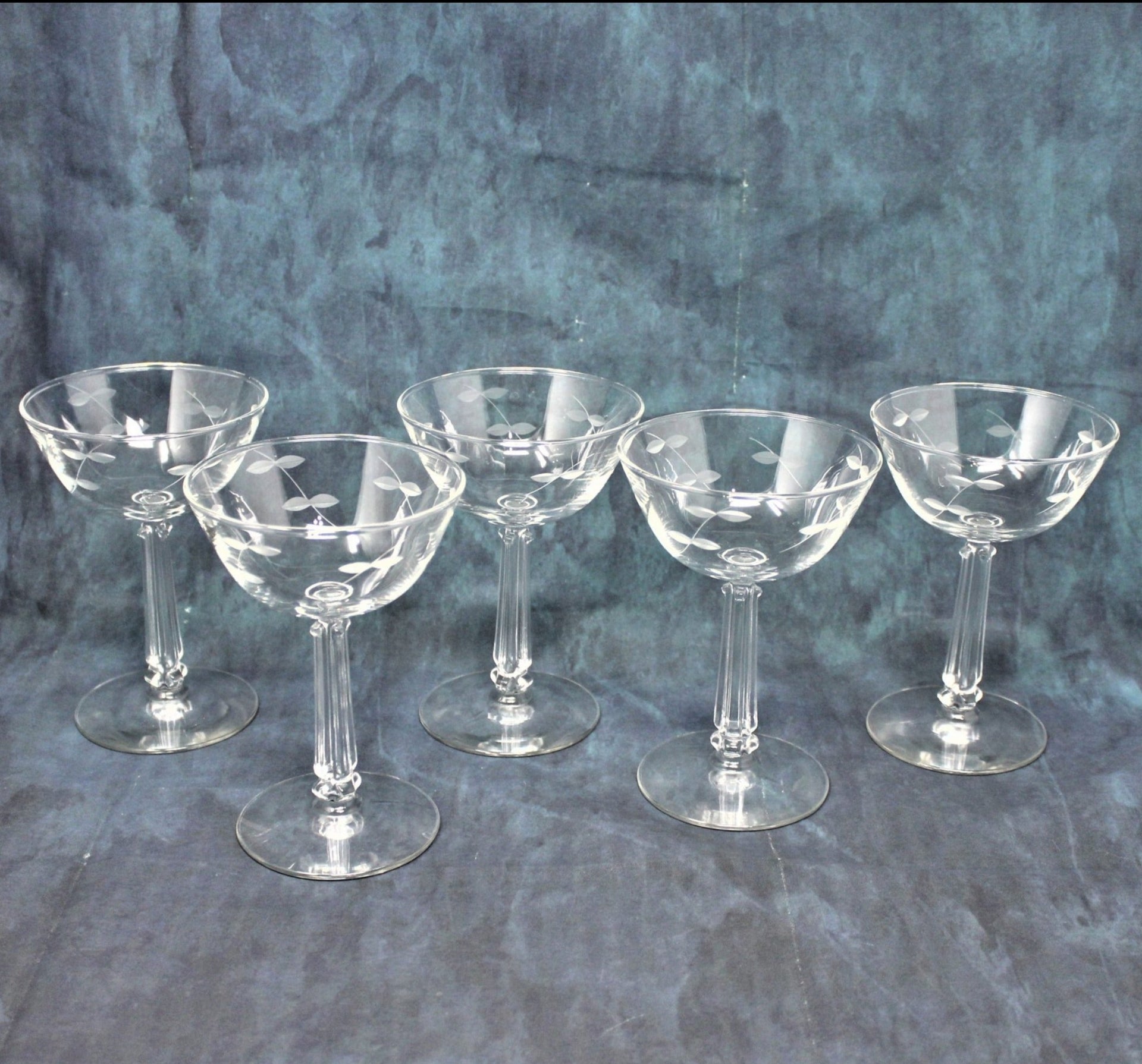 Libbey Mid-Century Emerald Champagne/ Pilsner Glasses (Set of 6)