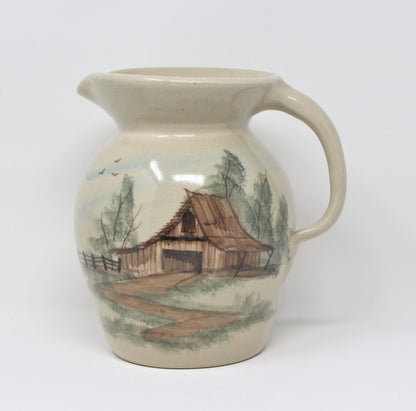 Pitcher, Paul Storie Pottery, Country Barn, Ceramic, USA, Vintage, SOLD
