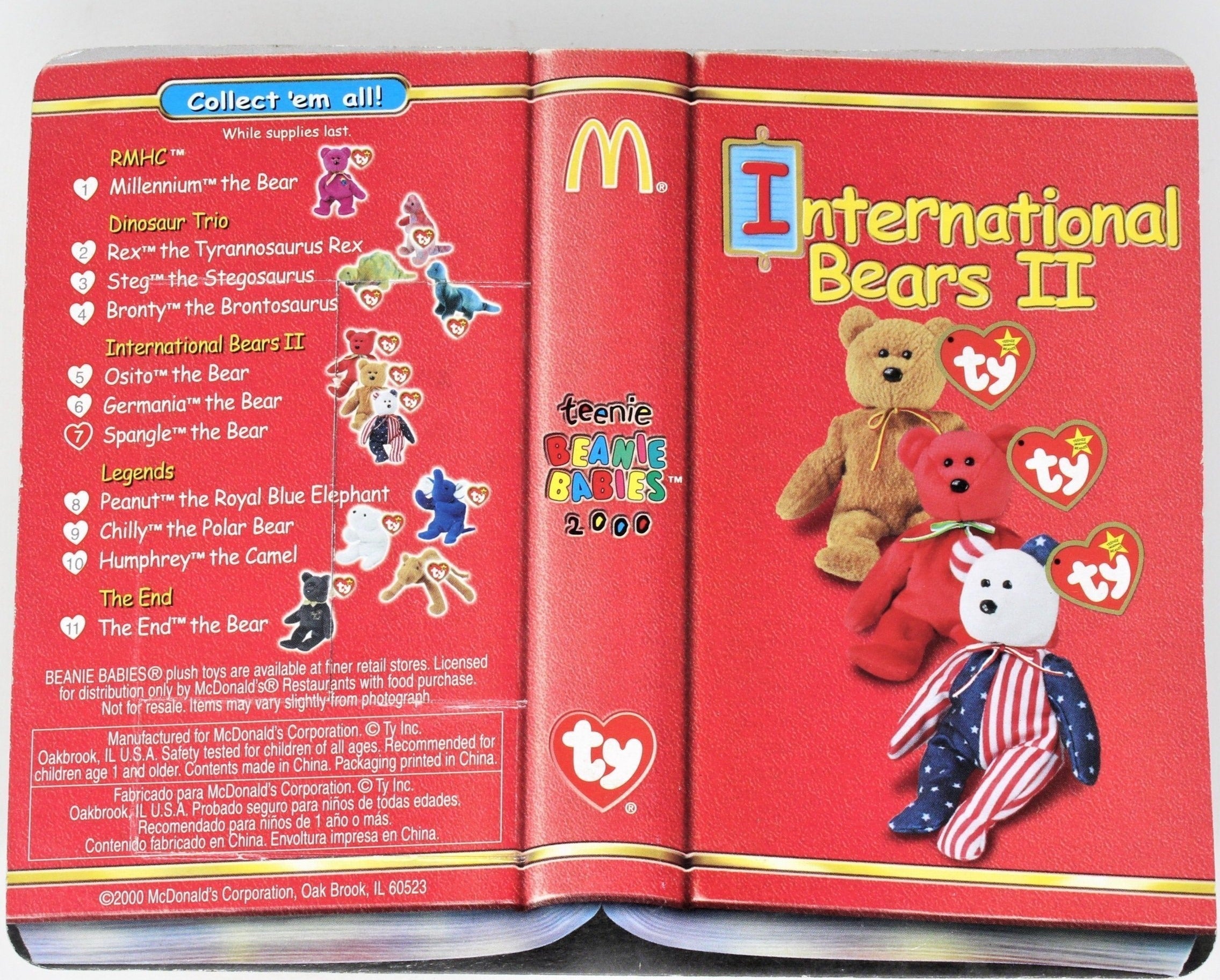 Mcdonald's international beanie store bears