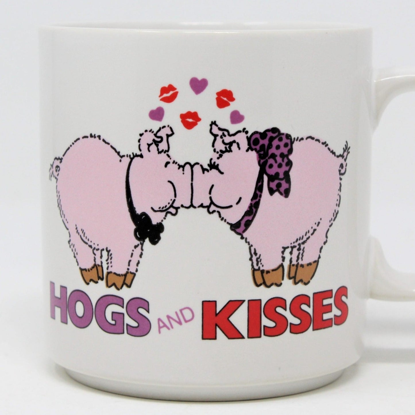 Mug, Russ, Hogs and Kisses #8025, Ceramic, Vintage