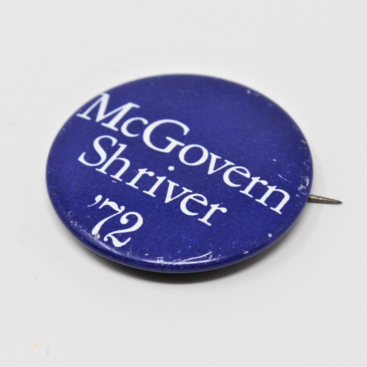 Pinback, Campaign Button, McGovern / Shriver '72 Original, NOS, Vintage