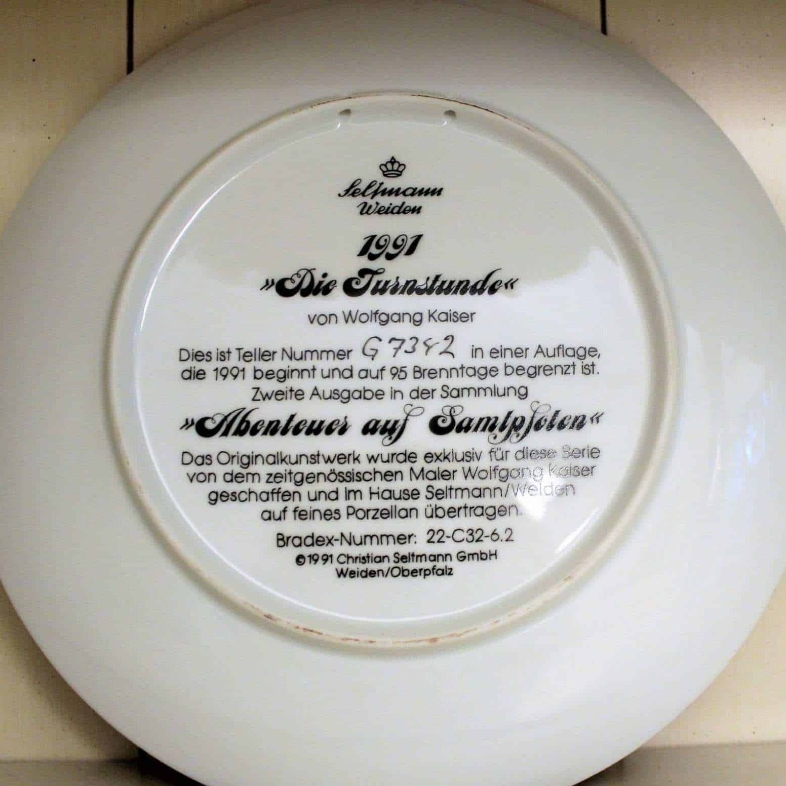 Seltmann Weiden Antwerpen Collector’s Plate / Collectors top Plates / Vintage Plates / Display Plates