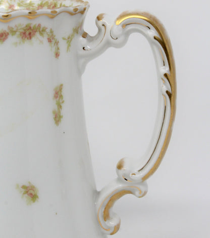 Pitcher, Haviland Limoges, Beverage Pitcher, Art Nouveau Antique, France