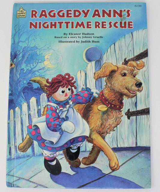 Children's Book, Raggedy Ann's Nighttime Rescue, Hardcover, Vintage 1987