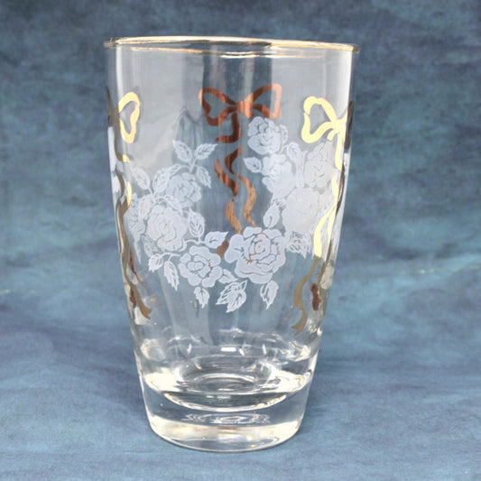 Glasses, Tumblers, Libbey, Rose Classic, Blown Glass, Set of 6, Vintage, SOLD