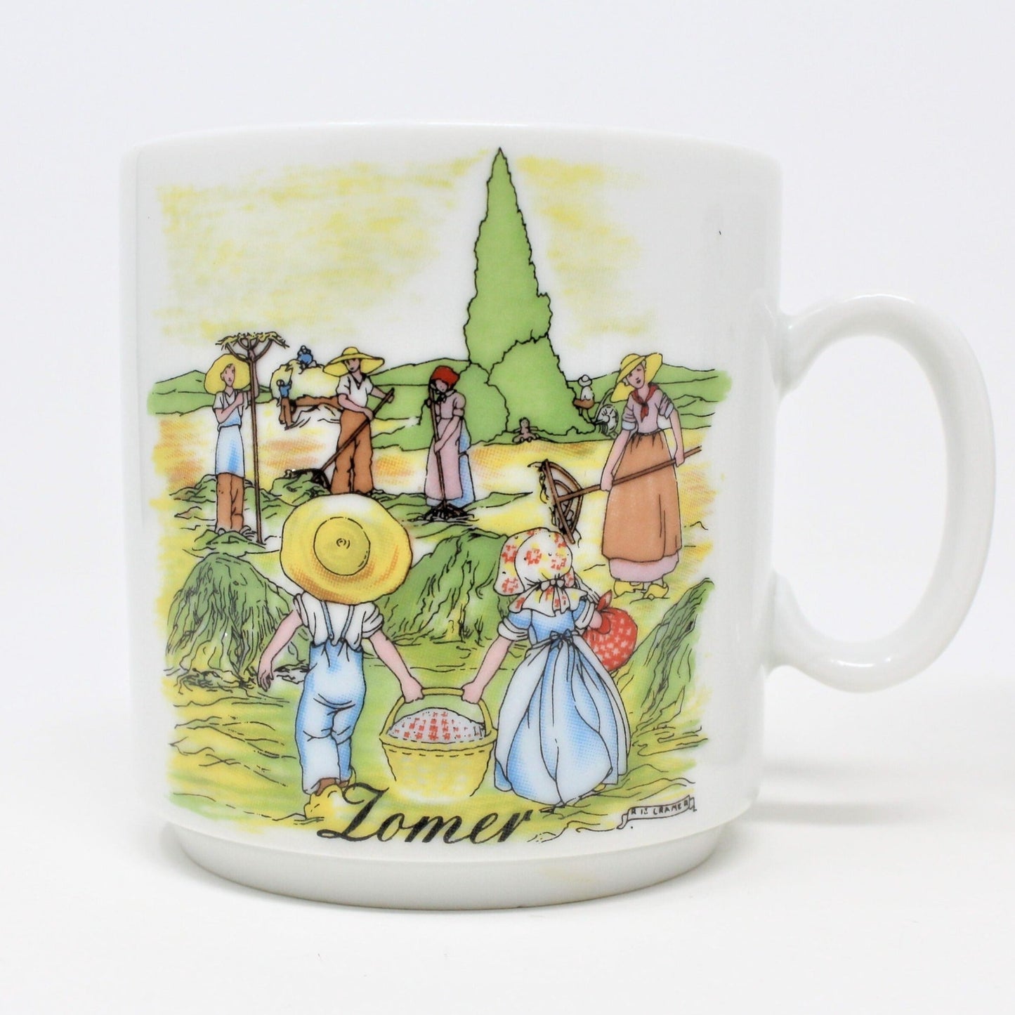 Mug / Child Cup, Kronester, Summer & Autumn Seasons, Rie Cramer, Vintage Bavaria