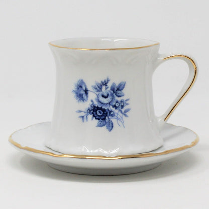 Demitasse & Saucer, Maryland China Co, Winrose Blue, Vintage