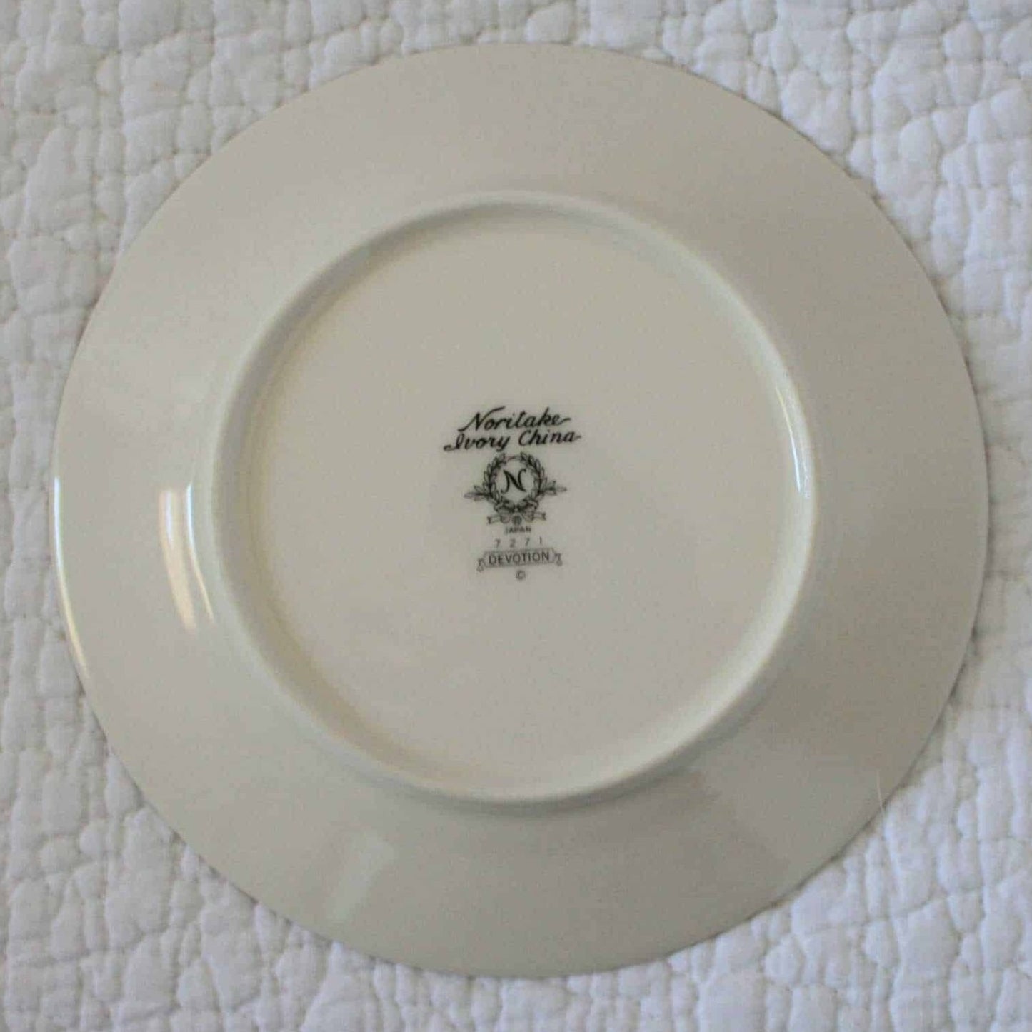 Bread & Butter Plates, Noritake, Devotion 7271, Set of 4, Vintage