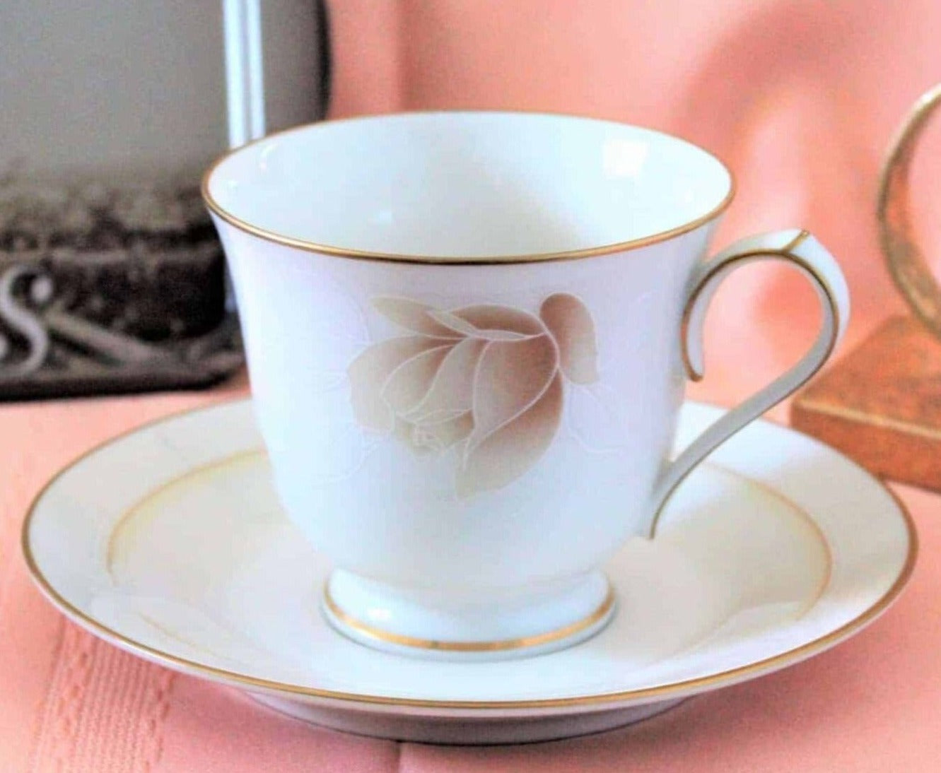 Teacup and Saucer Noritake Devotion 7271 Vintage