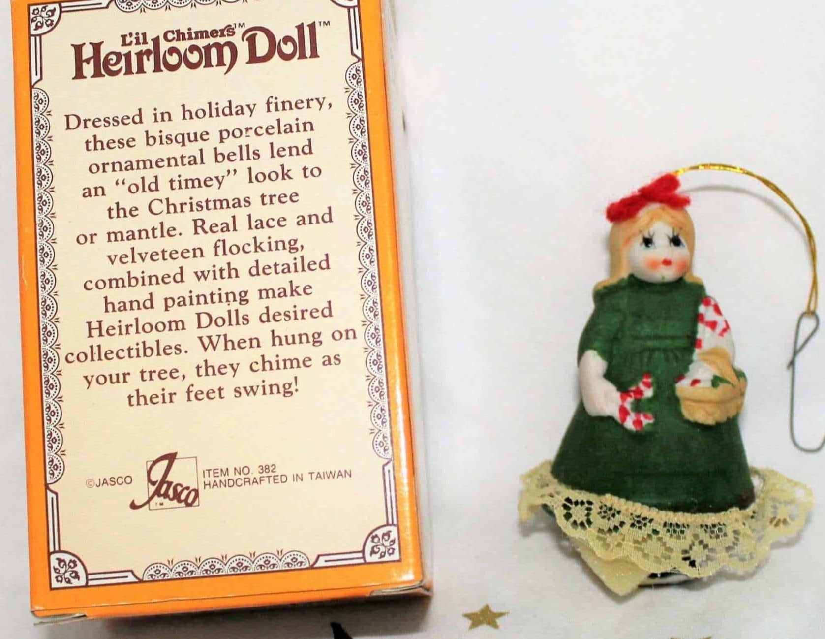 Tiny little 3 china and bisque dolls, Merry Christmas doll antique (item  #1335692)
