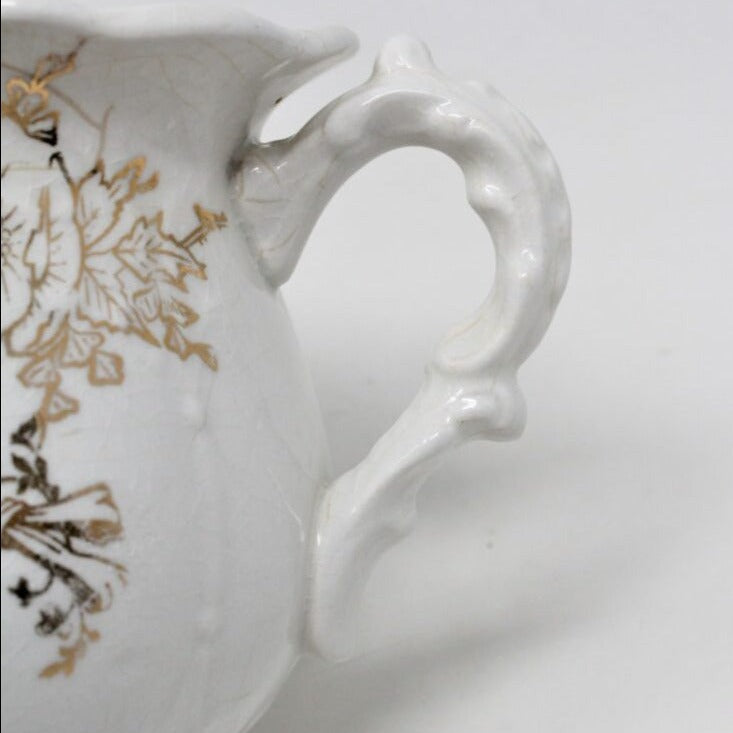 ANTIQUE/VINTAGE retailer HOMER LAUGHLIN WHITE PORCELAIN WASH PITCHER