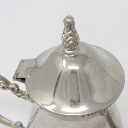Teapot for One, Silverplate Teapot, Footed, Vintage