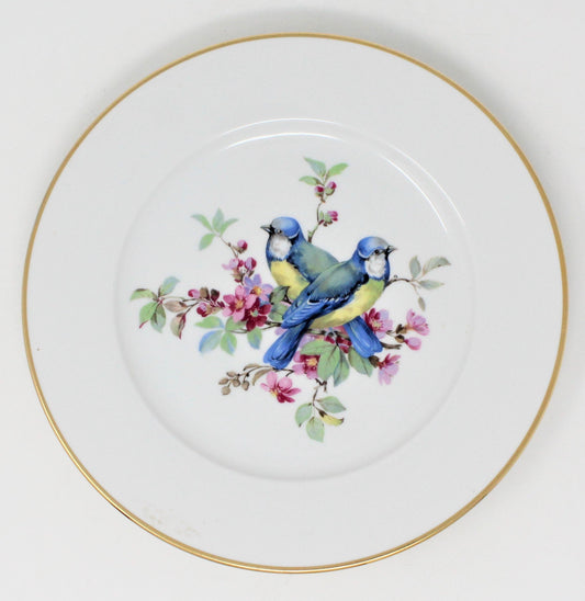 Dessert / Salad Plates, JKW Joseph Kuba, Song Birds, W. Germany, Vintage