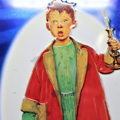 Gift Tin / Cookie Tin, Norman Rockwell, Christmas Morning, Snickers Advertising