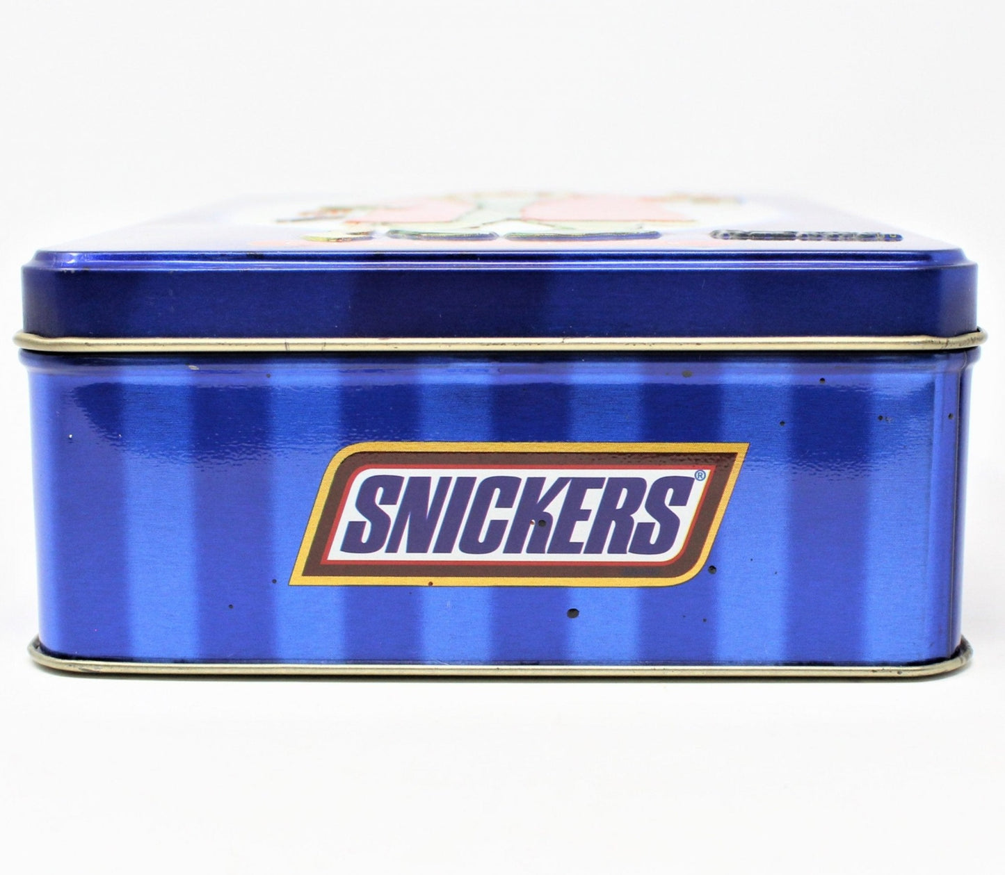 Gift Tin / Cookie Tin, Norman Rockwell, Christmas Morning, Snickers Advertising