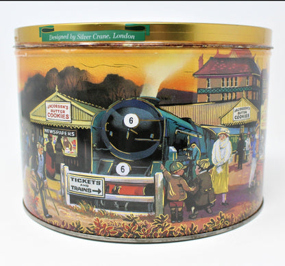 Gift Tin / Cookie Tin, Jacobsen Bakery Trains, Collectible Tin, Denmark