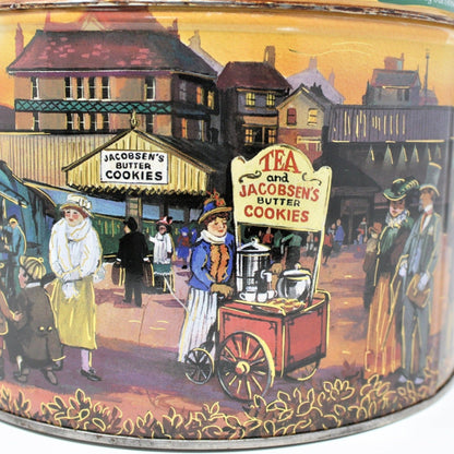 Gift Tin / Cookie Tin, Jacobsen Bakery Trains, Collectible Tin, Denmark