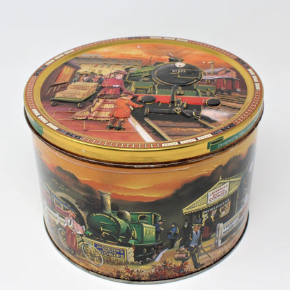 Gift Tin / Cookie Tin, Jacobsen Bakery Trains, Collectible Tin, Denmark