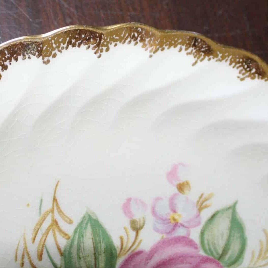 High quality Royal China Salad Set With 22K Gold Decoration